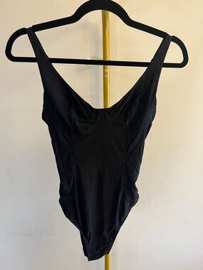 Eyes On Top Black Bodysuit